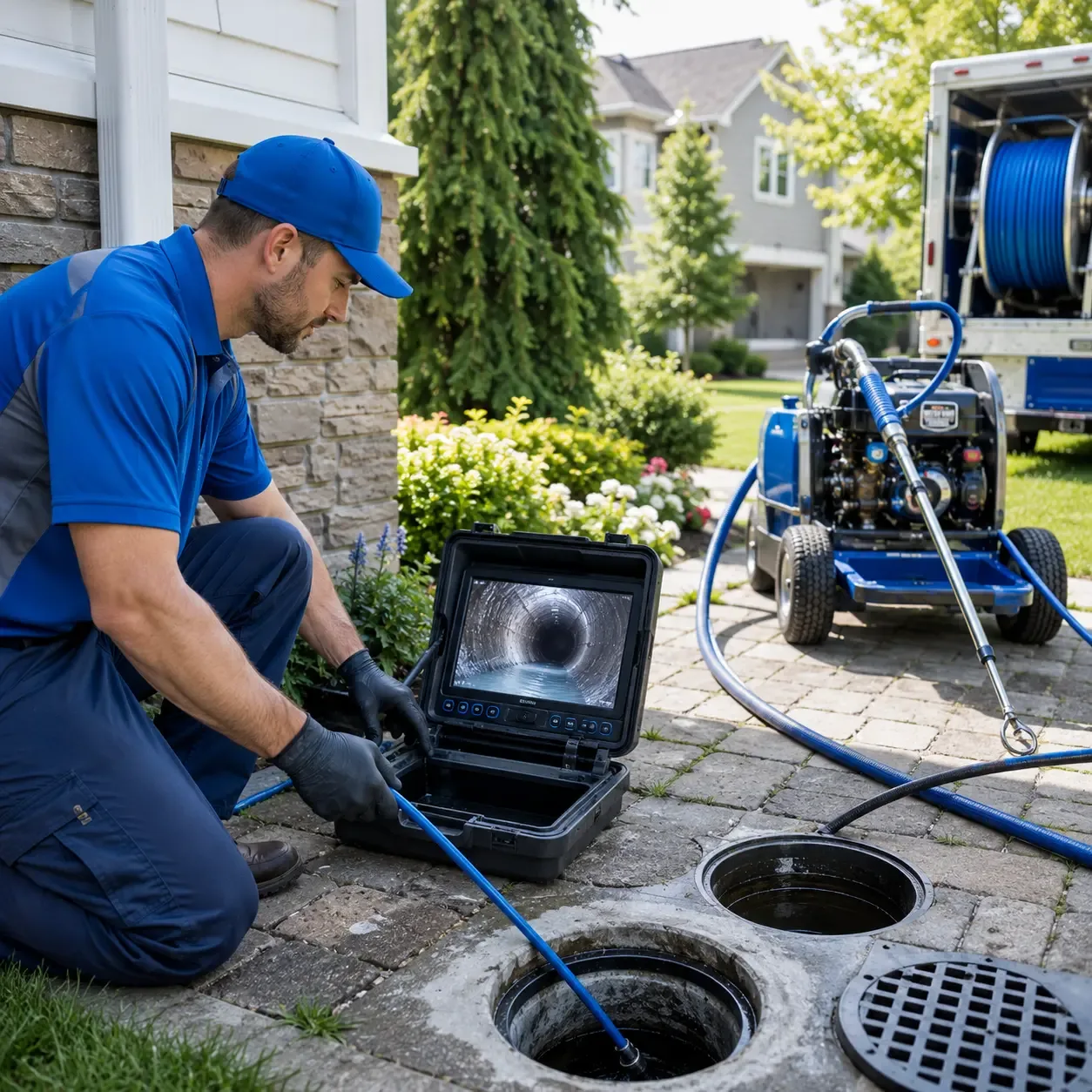 Outdoor drain cleaning professionals serving Wampsville, NY