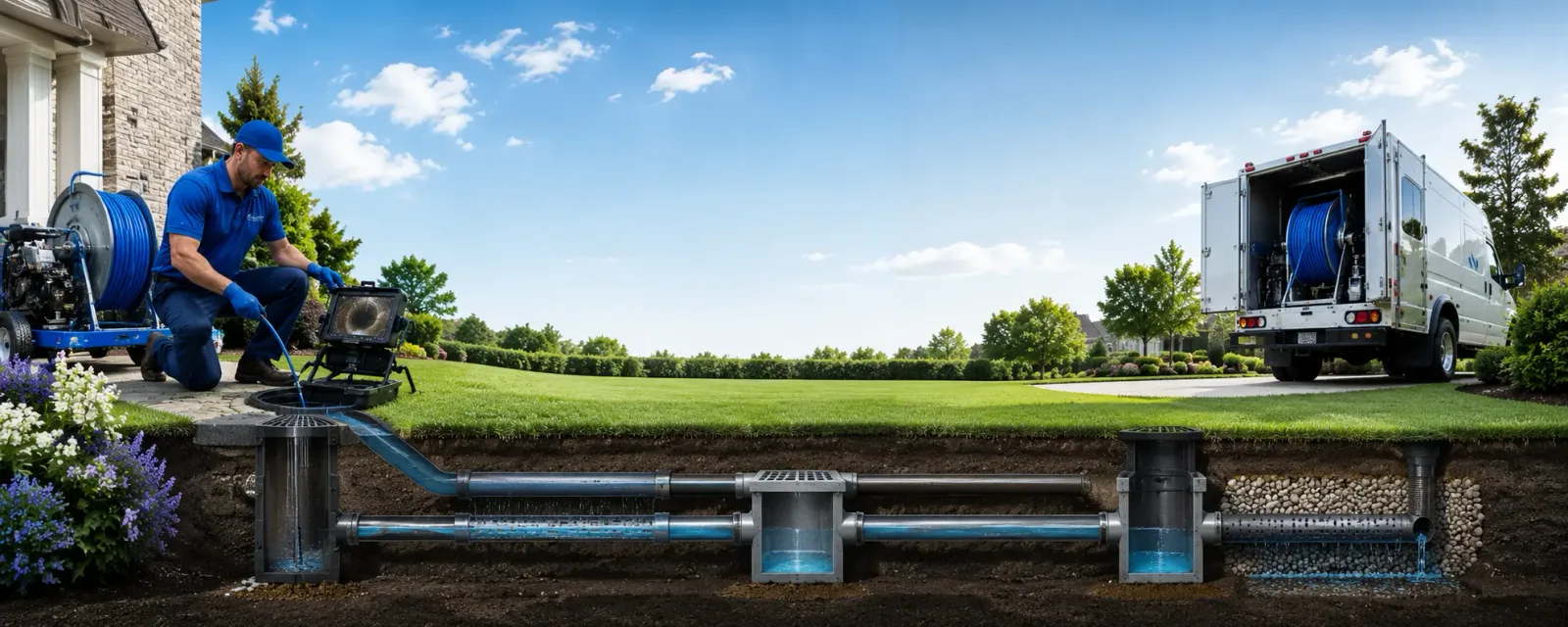 Outdoor drain cleaning information for Wampsville, NY